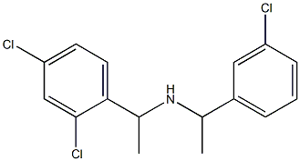 [1-(3-chlorophenyl)ethyl][1-(2,4-dichlorophenyl)ethyl]amine Struktur