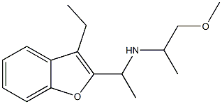 [1-(3-ethyl-1-benzofuran-2-yl)ethyl](1-methoxypropan-2-yl)amine Struktur