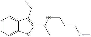 [1-(3-ethyl-1-benzofuran-2-yl)ethyl](3-methoxypropyl)amine Struktur