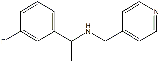 [1-(3-fluorophenyl)ethyl](pyridin-4-ylmethyl)amine Struktur