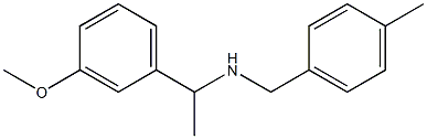 [1-(3-methoxyphenyl)ethyl][(4-methylphenyl)methyl]amine Struktur