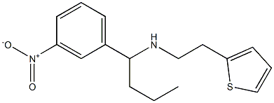 [1-(3-nitrophenyl)butyl][2-(thiophen-2-yl)ethyl]amine Struktur