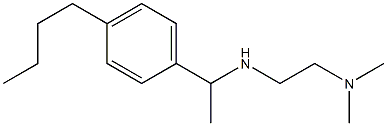 [1-(4-butylphenyl)ethyl][2-(dimethylamino)ethyl]amine Struktur