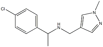 [1-(4-chlorophenyl)ethyl][(1-methyl-1H-pyrazol-4-yl)methyl]amine Struktur