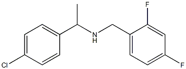 [1-(4-chlorophenyl)ethyl][(2,4-difluorophenyl)methyl]amine Struktur