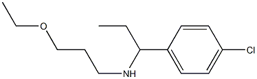 [1-(4-chlorophenyl)propyl](3-ethoxypropyl)amine Struktur