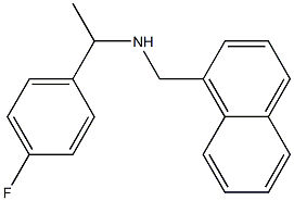 [1-(4-fluorophenyl)ethyl](naphthalen-1-ylmethyl)amine Struktur