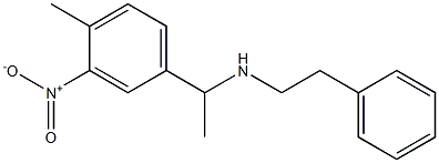 [1-(4-methyl-3-nitrophenyl)ethyl](2-phenylethyl)amine Struktur