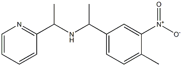 [1-(4-methyl-3-nitrophenyl)ethyl][1-(pyridin-2-yl)ethyl]amine Struktur