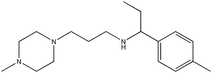 [1-(4-methylphenyl)propyl][3-(4-methylpiperazin-1-yl)propyl]amine Struktur