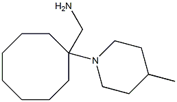 [1-(4-methylpiperidin-1-yl)cyclooctyl]methanamine Struktur