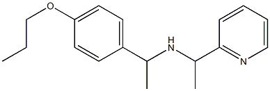 [1-(4-propoxyphenyl)ethyl][1-(pyridin-2-yl)ethyl]amine Struktur