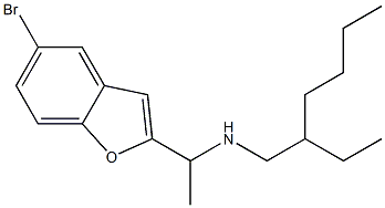 [1-(5-bromo-1-benzofuran-2-yl)ethyl](2-ethylhexyl)amine Struktur