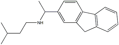 [1-(9H-fluoren-2-yl)ethyl](3-methylbutyl)amine Struktur