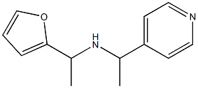 [1-(furan-2-yl)ethyl][1-(pyridin-4-yl)ethyl]amine Struktur