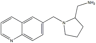 [1-(quinolin-6-ylmethyl)pyrrolidin-2-yl]methanamine Struktur