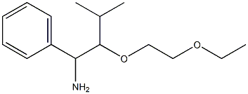 [1-amino-2-(2-ethoxyethoxy)-3-methylbutyl]benzene Struktur