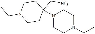 [1-ethyl-4-(4-ethylpiperazin-1-yl)piperidin-4-yl]methylamine Struktur