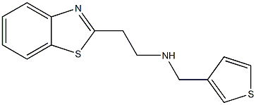 [2-(1,3-benzothiazol-2-yl)ethyl](thiophen-3-ylmethyl)amine Struktur