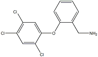 [2-(2,4,5-trichlorophenoxy)phenyl]methanamine Struktur