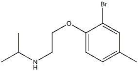 [2-(2-bromo-4-methylphenoxy)ethyl](propan-2-yl)amine Struktur