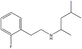 [2-(2-fluorophenyl)ethyl](4-methylpentan-2-yl)amine Struktur