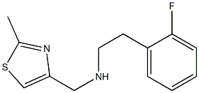 [2-(2-fluorophenyl)ethyl][(2-methyl-1,3-thiazol-4-yl)methyl]amine Struktur