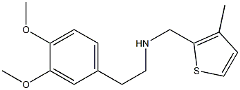 [2-(3,4-dimethoxyphenyl)ethyl][(3-methylthiophen-2-yl)methyl]amine Struktur