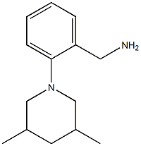 [2-(3,5-dimethylpiperidin-1-yl)phenyl]methanamine Struktur