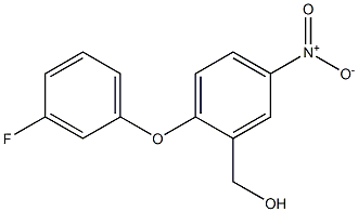 [2-(3-fluorophenoxy)-5-nitrophenyl]methanol Struktur