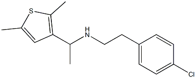 [2-(4-chlorophenyl)ethyl][1-(2,5-dimethylthiophen-3-yl)ethyl]amine Struktur