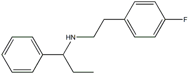 [2-(4-fluorophenyl)ethyl](1-phenylpropyl)amine Struktur