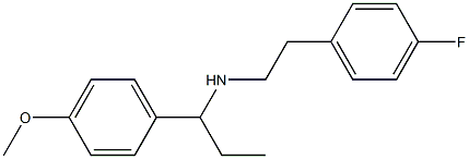 [2-(4-fluorophenyl)ethyl][1-(4-methoxyphenyl)propyl]amine Struktur