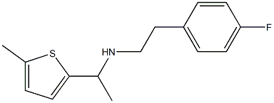 [2-(4-fluorophenyl)ethyl][1-(5-methylthiophen-2-yl)ethyl]amine Struktur