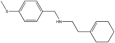 [2-(cyclohex-1-en-1-yl)ethyl]({[4-(methylsulfanyl)phenyl]methyl})amine Struktur