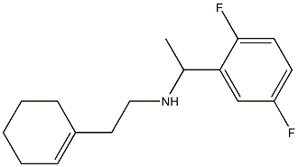 [2-(cyclohex-1-en-1-yl)ethyl][1-(2,5-difluorophenyl)ethyl]amine Struktur