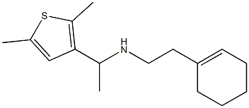 [2-(cyclohex-1-en-1-yl)ethyl][1-(2,5-dimethylthiophen-3-yl)ethyl]amine Struktur