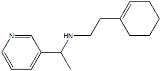 [2-(cyclohex-1-en-1-yl)ethyl][1-(pyridin-3-yl)ethyl]amine Struktur