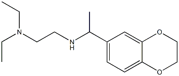 [2-(diethylamino)ethyl][1-(2,3-dihydro-1,4-benzodioxin-6-yl)ethyl]amine Struktur