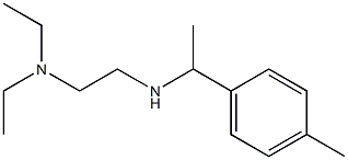 [2-(diethylamino)ethyl][1-(4-methylphenyl)ethyl]amine Struktur