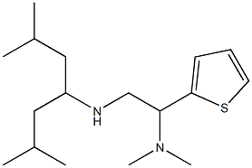 [2-(dimethylamino)-2-(thiophen-2-yl)ethyl](2,6-dimethylheptan-4-yl)amine Struktur