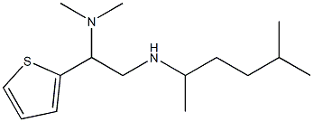 [2-(dimethylamino)-2-(thiophen-2-yl)ethyl](5-methylhexan-2-yl)amine Struktur