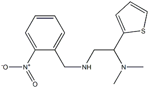 [2-(dimethylamino)-2-(thiophen-2-yl)ethyl][(2-nitrophenyl)methyl]amine Struktur