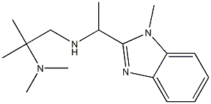 [2-(dimethylamino)-2-methylpropyl][1-(1-methyl-1H-1,3-benzodiazol-2-yl)ethyl]amine Struktur