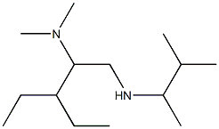 [2-(dimethylamino)-3-ethylpentyl](3-methylbutan-2-yl)amine Struktur