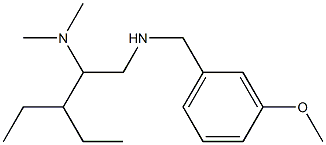 [2-(dimethylamino)-3-ethylpentyl][(3-methoxyphenyl)methyl]amine Struktur