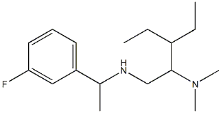 [2-(dimethylamino)-3-ethylpentyl][1-(3-fluorophenyl)ethyl]amine Struktur