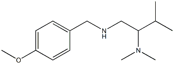 [2-(dimethylamino)-3-methylbutyl][(4-methoxyphenyl)methyl]amine Struktur