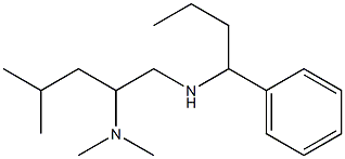 [2-(dimethylamino)-4-methylpentyl](1-phenylbutyl)amine Struktur