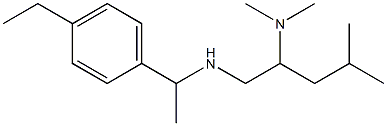 [2-(dimethylamino)-4-methylpentyl][1-(4-ethylphenyl)ethyl]amine Struktur